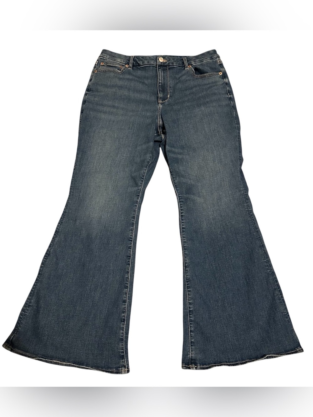 American Eagle Next Level Super High-Waisted Flare Jeans Size 16 Short